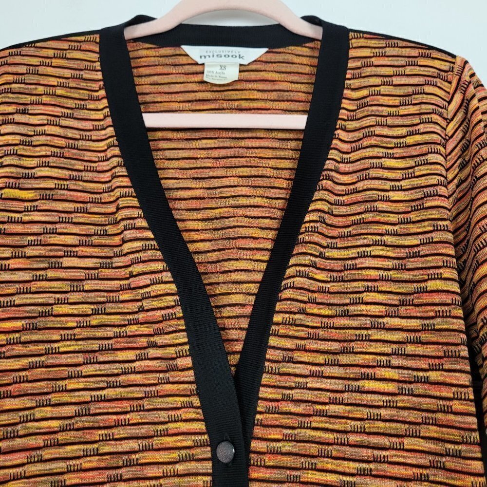 EXCLUSIVELY Misook Orange Black Gradient Stripe B… - image 3